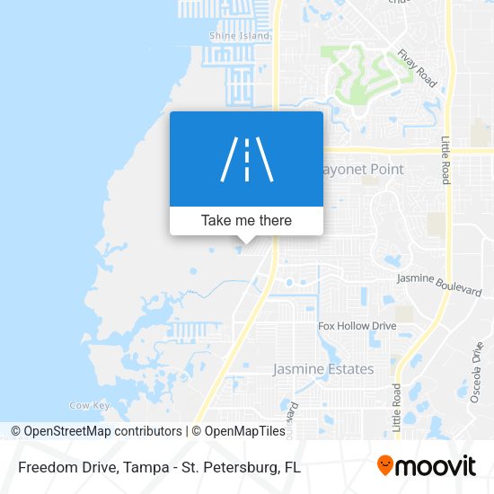Freedom Drive map
