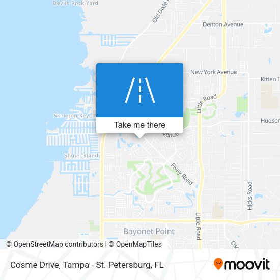 Cosme Drive map