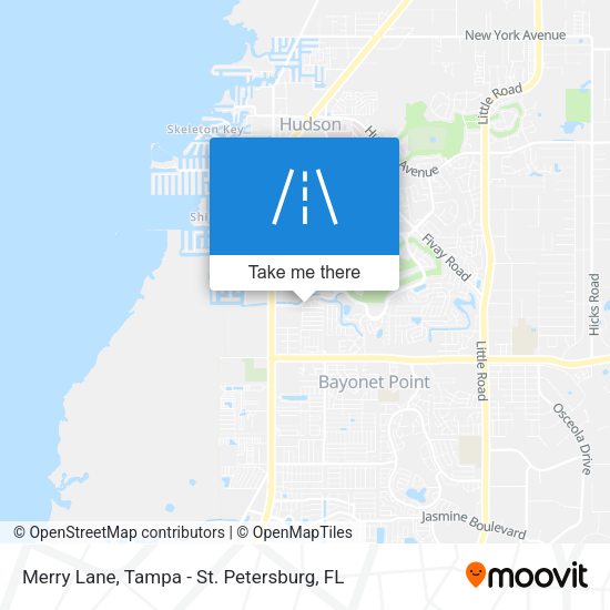 Merry Lane map