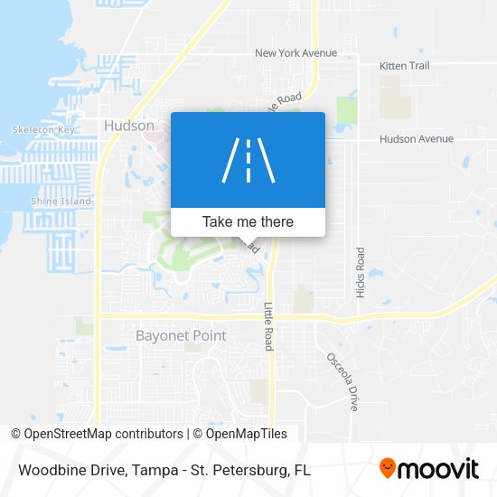 Mapa de Woodbine Drive