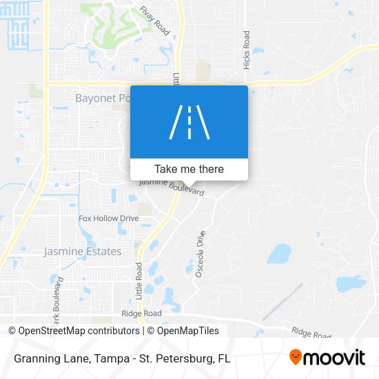 Granning Lane map