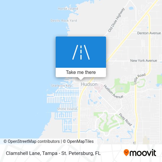 Clamshell Lane map