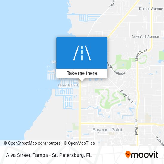 Alva Street map