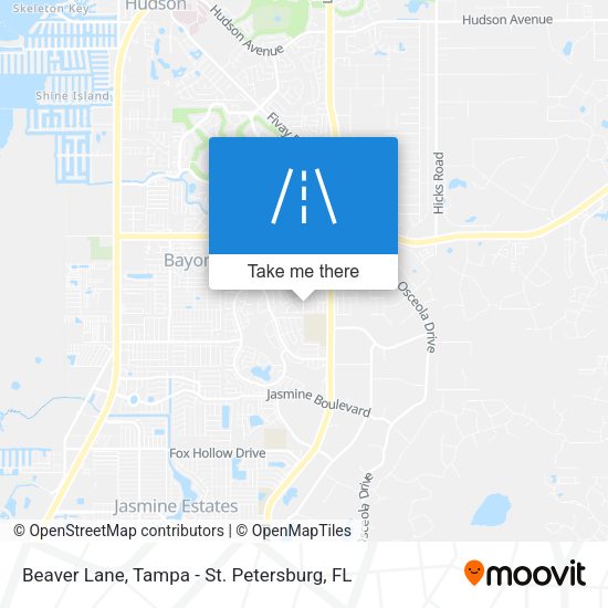 Beaver Lane map