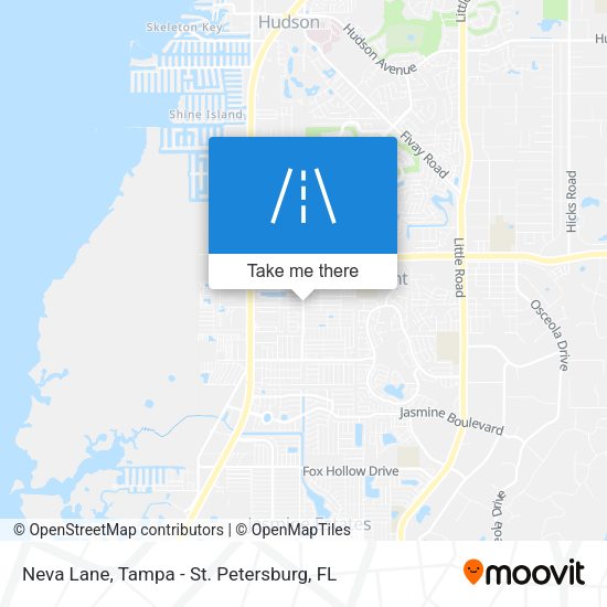 Neva Lane map