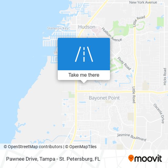 Pawnee Drive map