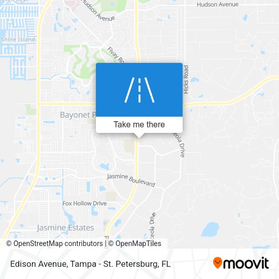 Edison Avenue map