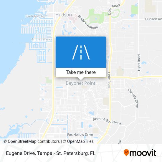 Eugene Drive map