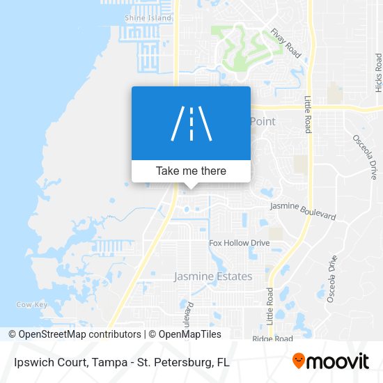 Mapa de Ipswich Court