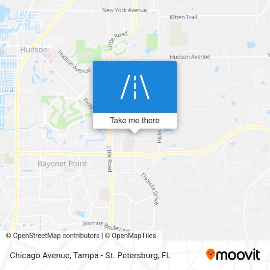 Mapa de Chicago Avenue
