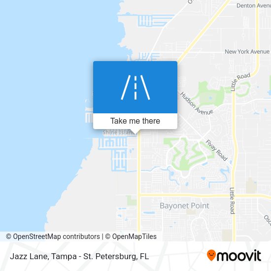 Mapa de Jazz Lane