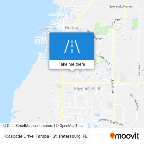 Cascade Drive map