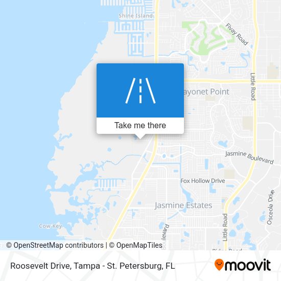 Mapa de Roosevelt Drive