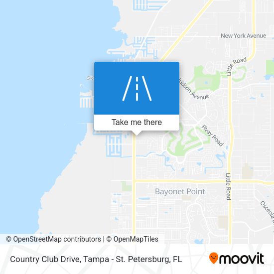 Mapa de Country Club Drive