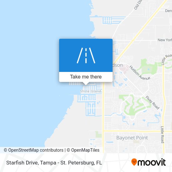Starfish Drive map