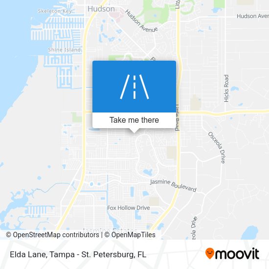 Elda Lane map