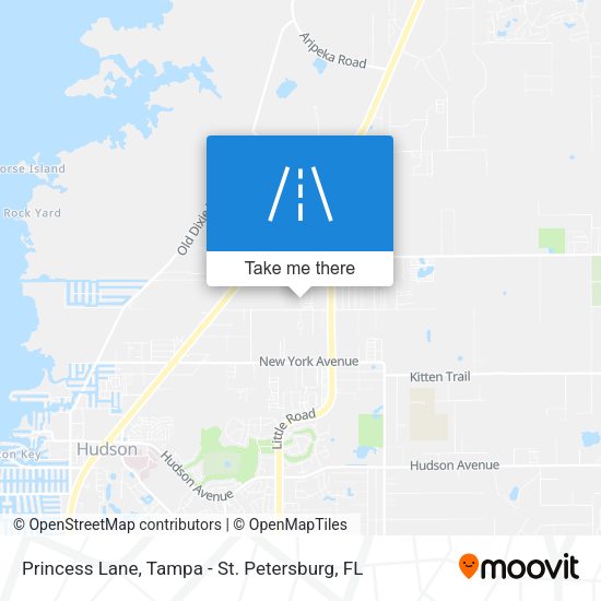 Princess Lane map