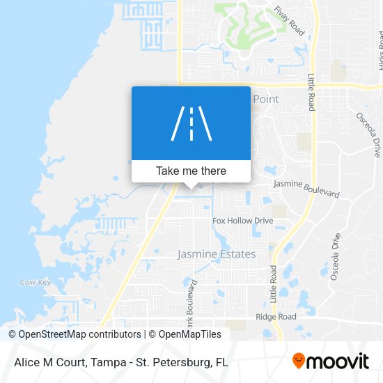 Alice M Court map