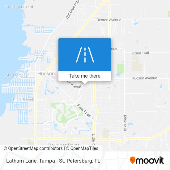 Latham Lane map