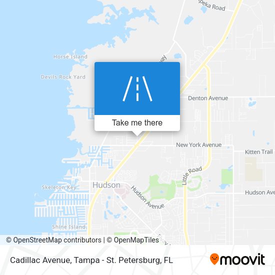 Mapa de Cadillac Avenue