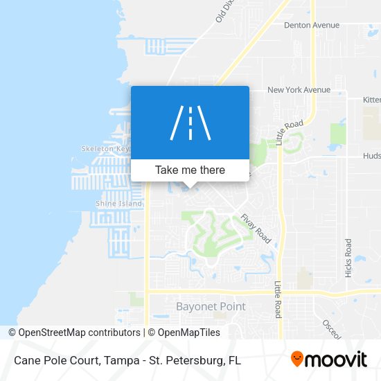 Cane Pole Court map