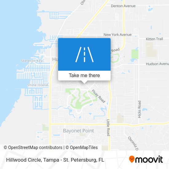 Hillwood Circle map