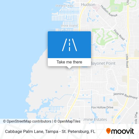 Cabbage Palm Lane map