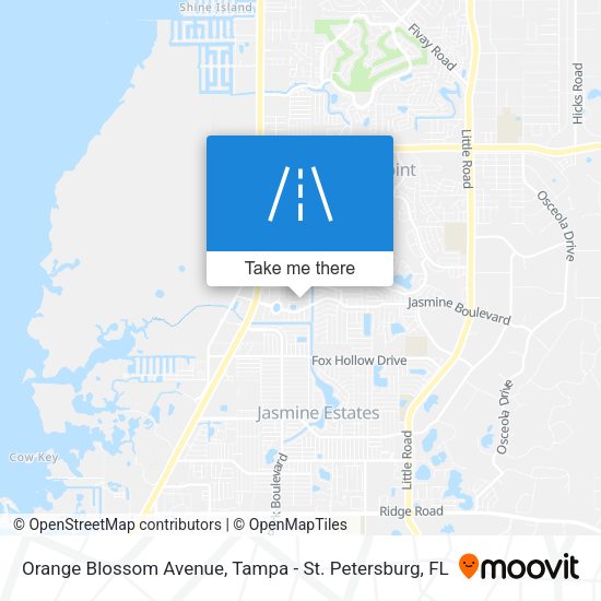 Orange Blossom Avenue map