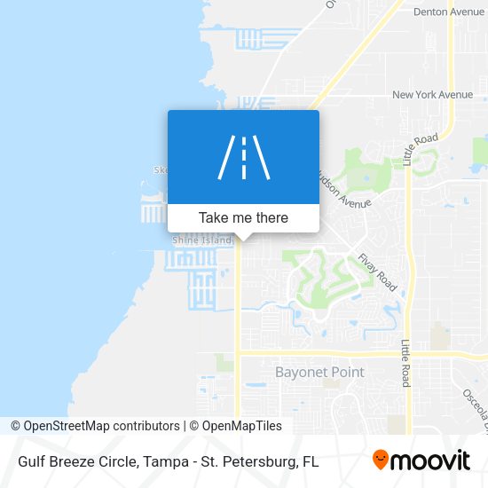 Gulf Breeze Circle map