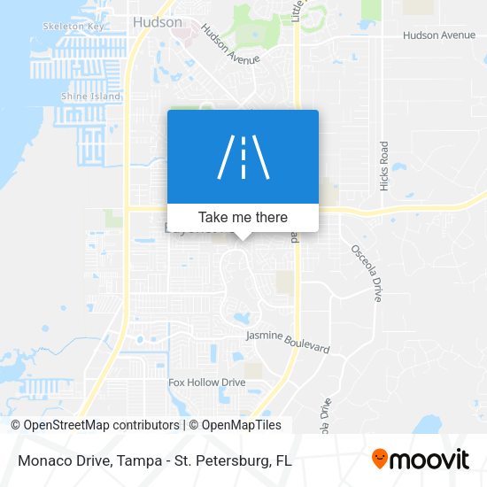Monaco Drive map
