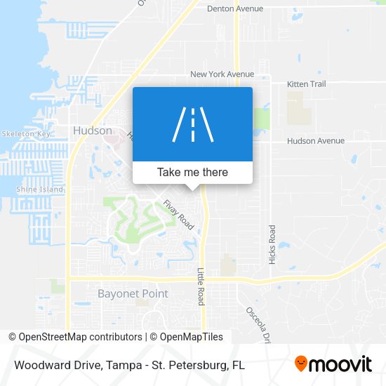 Woodward Drive map