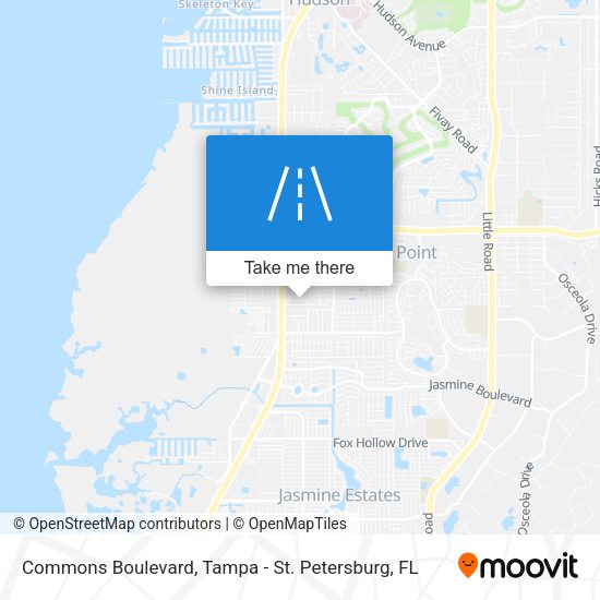 Commons Boulevard map