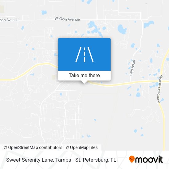 Sweet Serenity Lane map