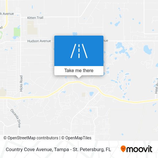 Country Cove Avenue map