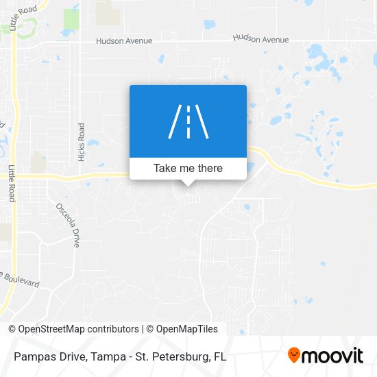 Pampas Drive map
