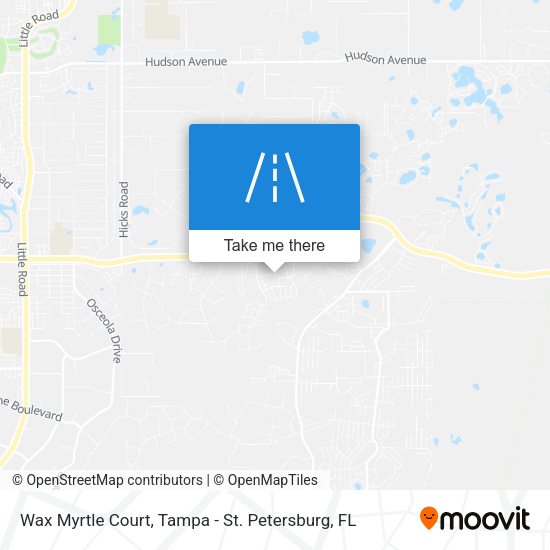Wax Myrtle Court map