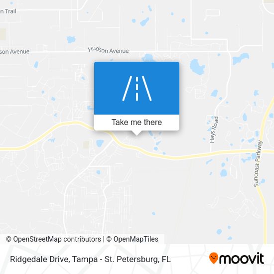 Ridgedale Drive map