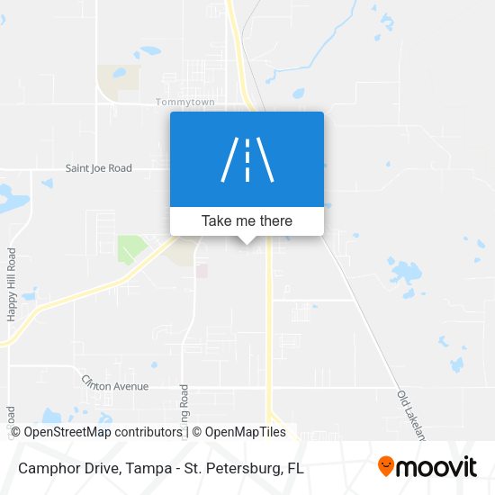 Camphor Drive map