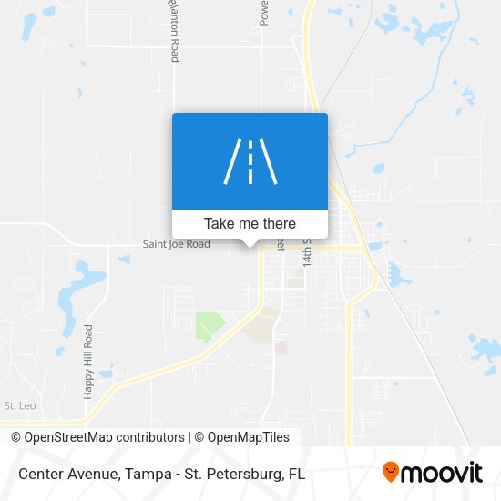 Center Avenue map