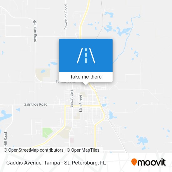 Gaddis Avenue map