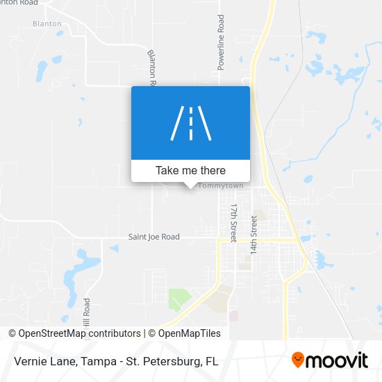 Vernie Lane map