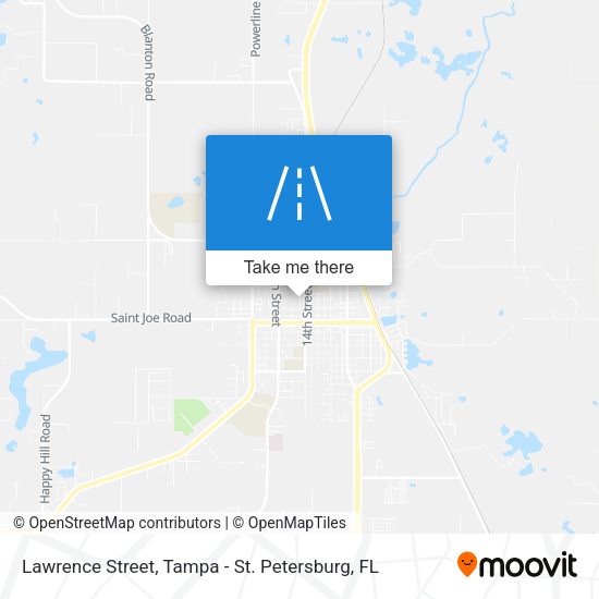 Mapa de Lawrence Street