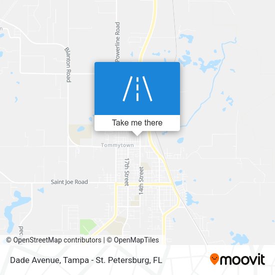 Dade Avenue map