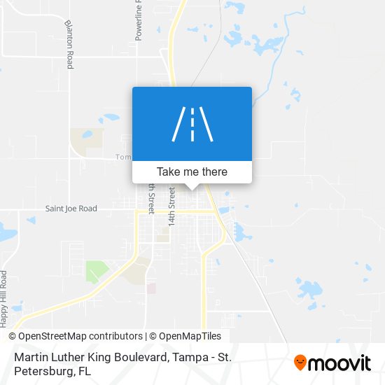 Mapa de Martin Luther King Boulevard