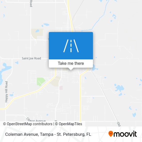 Mapa de Coleman Avenue