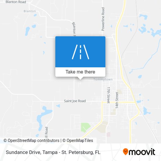 Sundance Drive map