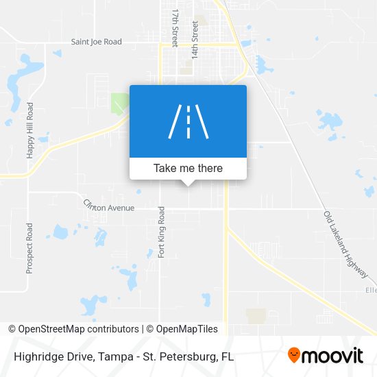Highridge Drive map