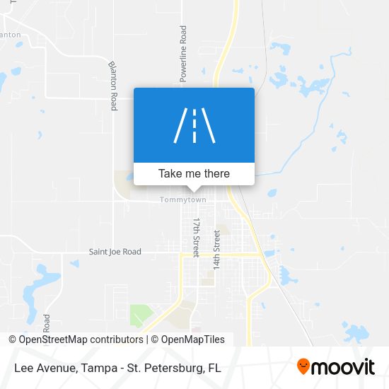 Lee Avenue map