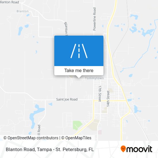 Blanton Road map