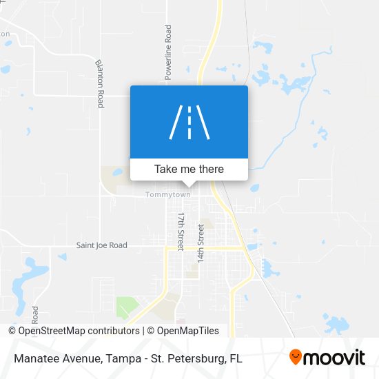 Manatee Avenue map